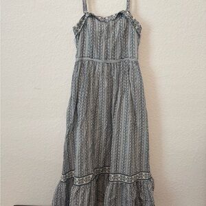 Max Studio Blue and White Patterned Dress